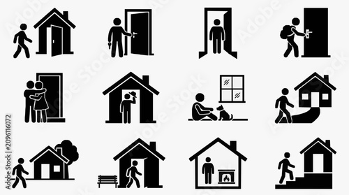 Photos Household Activities and Daily Home Life Scenes.