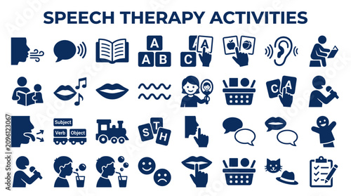 Photography Speech therapy activities and exercises for children and adults helping communic