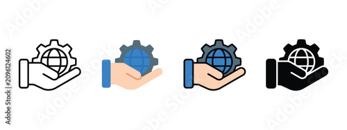 Corporate Governance Icon for Business Compliance and Operational Management