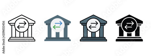 Instant Bank Transfer Icon for Real Time Payments and Digital Banking