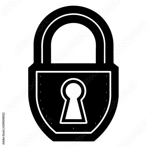 Scalable lock vector perfect for web development, software, print materials, and branding projects.