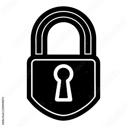 Modern lock icon ideal for privacy, encryption, password protection, and technology branding projects.