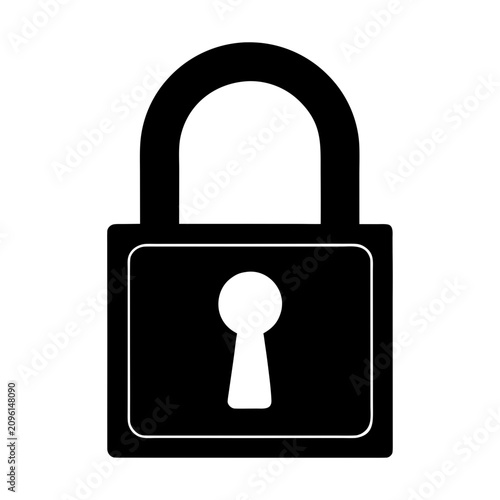 Clean lock symbol suitable for websites, mobile apps, user authentication, and digital security graphics.