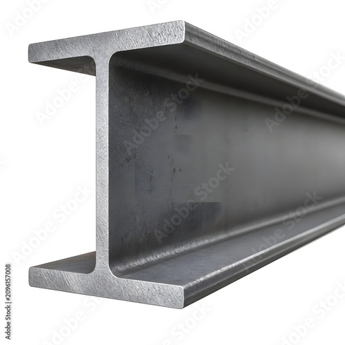 Steel i beam structural component for industrial construction