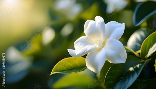 Beauty In Details Close Up Of Beautiful Gardenia Flower On A Sunny Day Gardenia Taitensis Also Called Tahitian Gardenia Or Tiare Flower