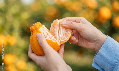 손으로 까는 신선한 한라봉 / Fresh Hallabong Peeled by Hand