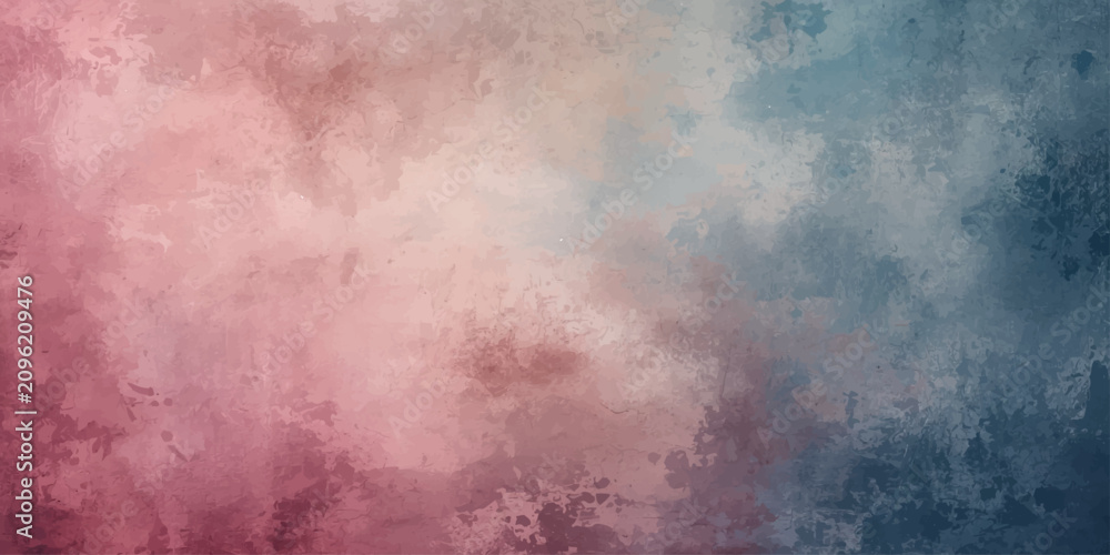 Fototapeta premium Abstract Watercolor Grunge Background with Blue Smoke Clouds Dark Sky Texture Light Fog Motion and Vintage Artistic Backdrop Design
