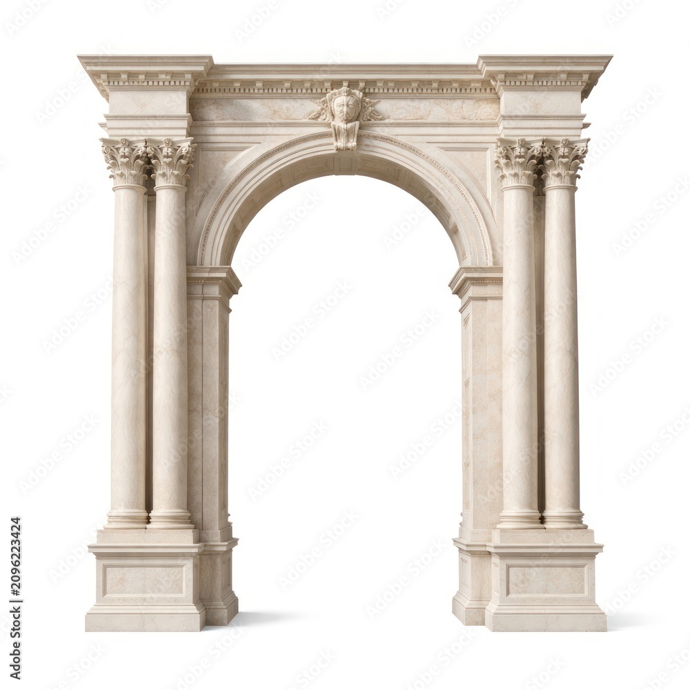Obraz premium Elegant classical stone archway design.