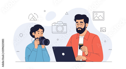 Photography Duo: Capturing Moments and Editing with Digital Tools
