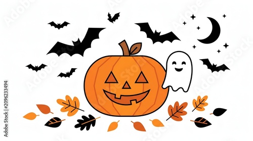 halloween pumpkin vector illustration