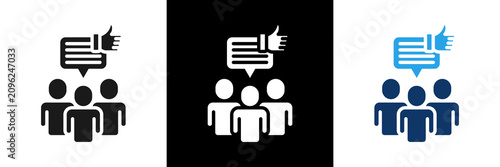 Photos Social Engagement Icon Set Glyph Vector Illustration