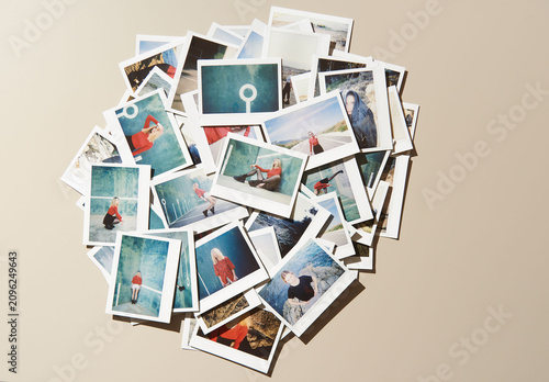 Mockup of Blank Polaroid 