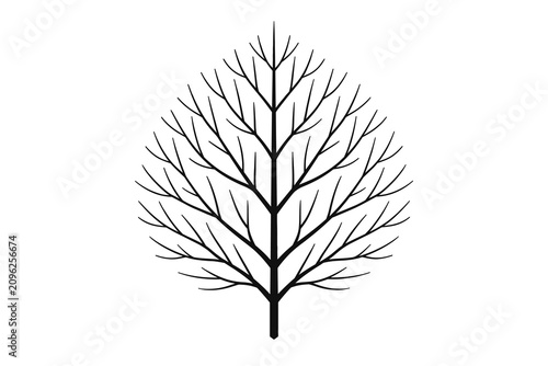 a minimalist illustration of a tree.