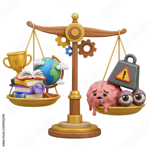 Digital ethics security for knowledge and justice balance. Suitable for cybersecurity, technology, internet ethics concepts in presentations, articles, and social media.