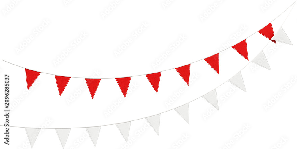 Fototapeta premium Indonesian Independence Bunting Banner