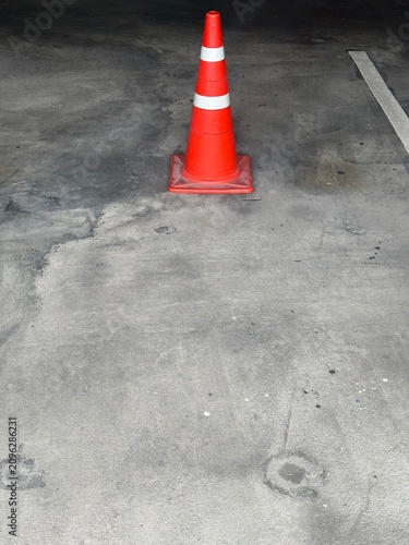 traffic cone on the road