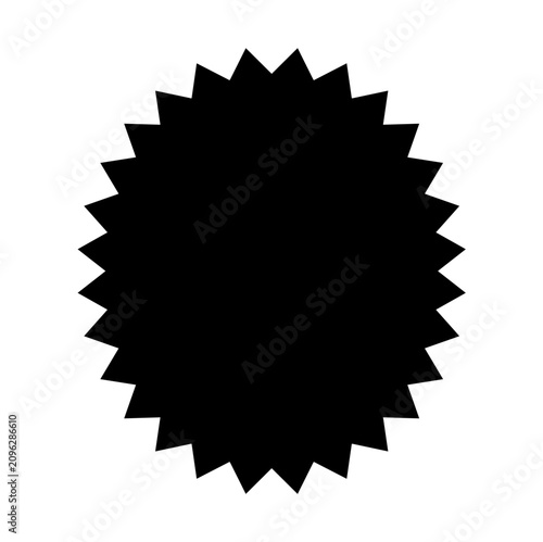 Durian Fruit Icon Vector silhouette