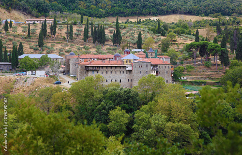 The Kastamonitou Monastery in Mount Athos, Greece