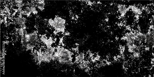Quadro su tela Abstract textured background with black and white granular elements and blurred composition