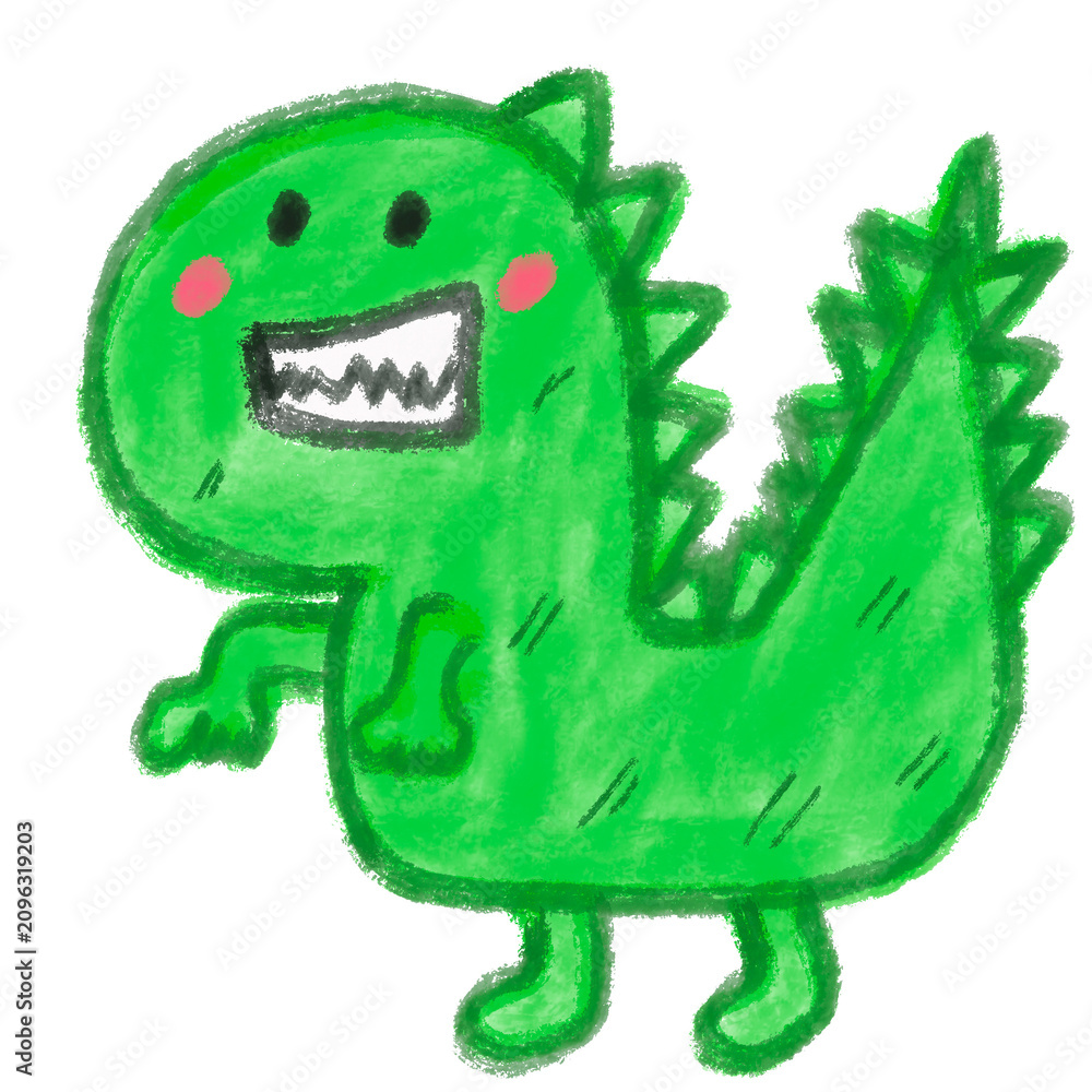 Fototapeta premium T-Rex Dinosaur cute illustration