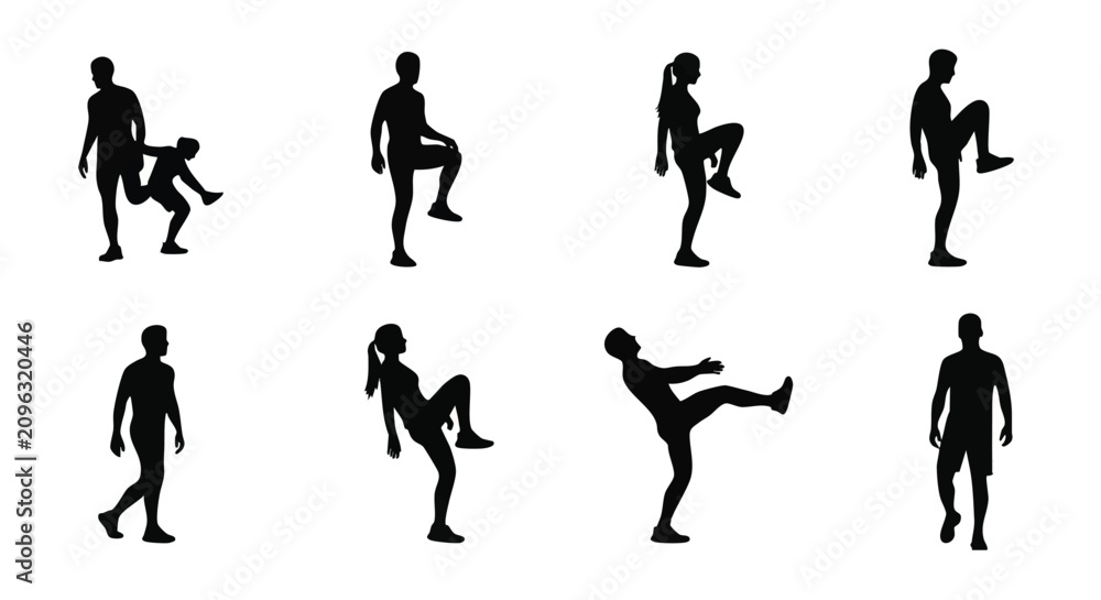 Obraz premium Strong Male Athlete Performing Mountain Climber Exercise for Core Strength Workout, Vector Illustration