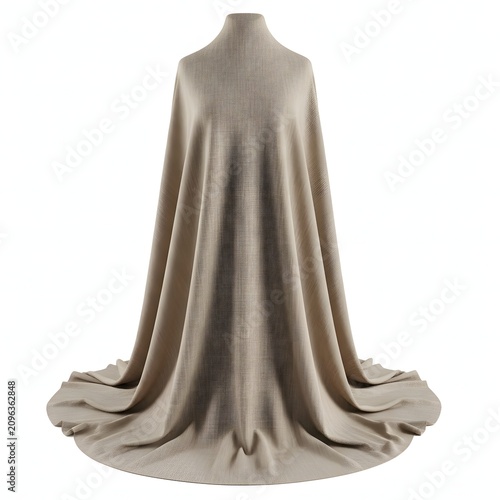 Elegant draped fabric on a stand