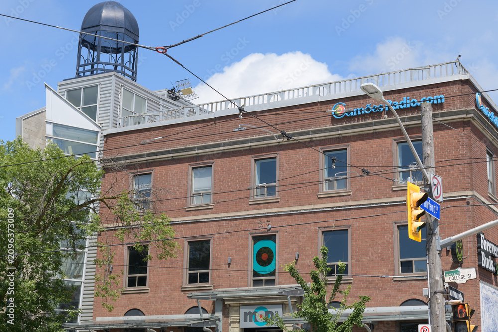 Obraz premium wide view of The Mod Club, a live music venue, located at 722 College St, Toronto