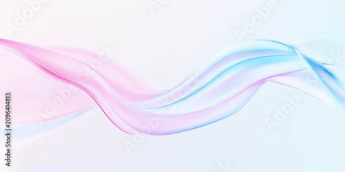 Futuristic metallic wave with twisted liquid brushstroke and glossy silver reflections.