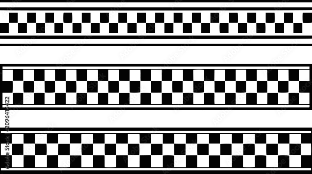 Fototapeta premium Vintage Racing Flag Background with Grunge Splatter and Weathered Checkered Pattern.
