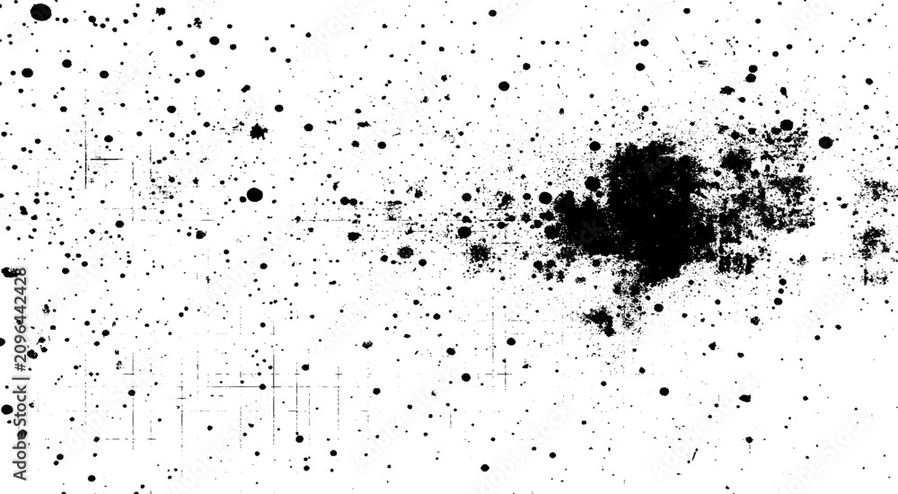 Fototapeta premium Speckle grain dot white paper noise texture with distress effect vector illustration Grunge grain scratched texture vector black and white grain noise