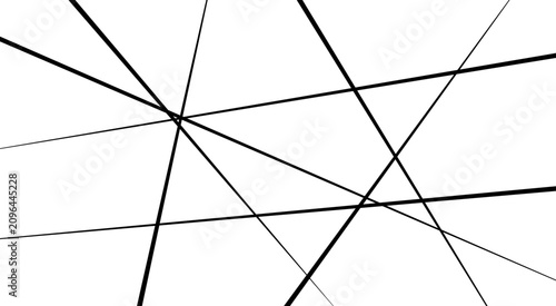 Photography Random geometric line pattern on a transparent background