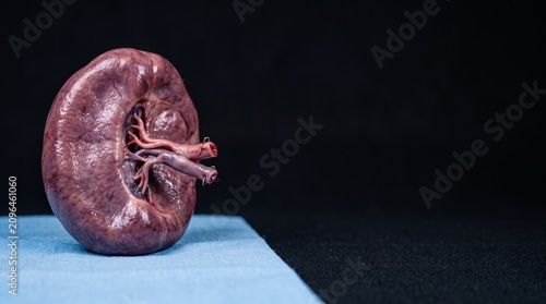 Human Spleen Anatomy Medical 3D Illustration Isolated on Black Background