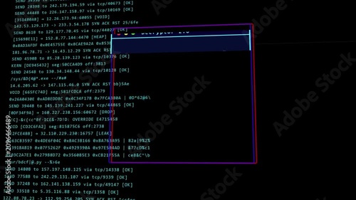 Cyber Attack Warning and Check Payment for Decrypt System Files Concept With Binary Code Background 4k Stock Video
