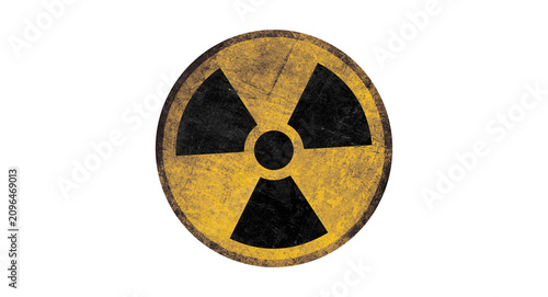 Bild auf Leinwand radiation warning sign