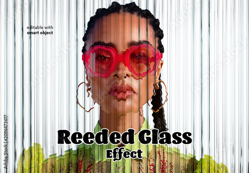 Reeded Glass Effect