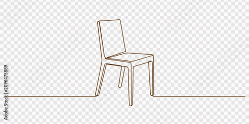 Photos wooden chair continuous one line drawing, Simple line drawing of a classic wooden rocking chair on a plain transparent background, Simple one line drawing of a classic wooden chair on a pro style