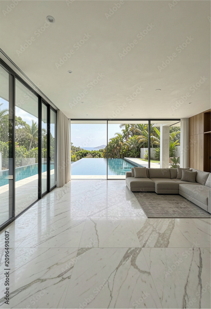 Fototapeta premium villa luxury house interior