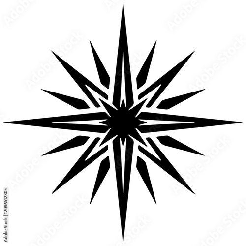Multi-Point Sparkle Design Elements Collection