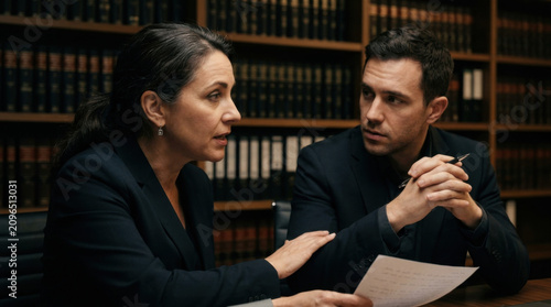 Professional Consultation And Legal Discussing With Serious Tone