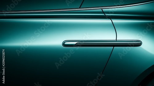 A close-up view of a modern luxury car door handle design. Represents automotive innovation and engineering precision.