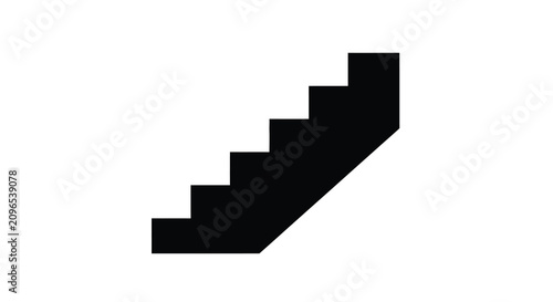 Staircase Silhouette On White Background stairs stairway