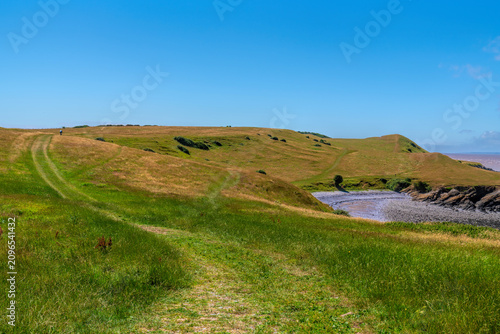 North Somerset Tidal Trail Sand Point near Weston-super-mare North Somerset England UK