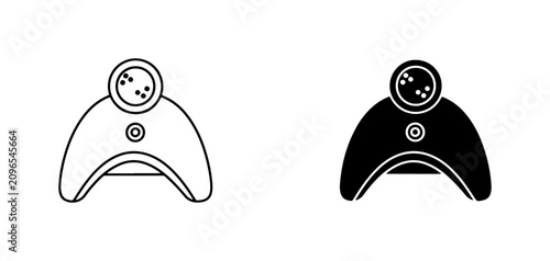 Bild auf Leinwand Conference Microphone Icon, Speakerphone Vector, Meeting Device Silhouette