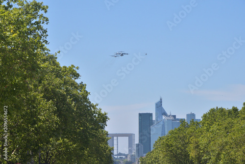 Foto French Air Force aircraft formation during Bastille Day rehearsal in Paris, Fran