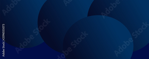 Design abstract blue circle line banner background