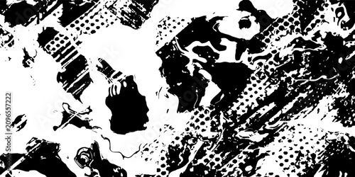 Fotografía Glitch distorted geometric shape