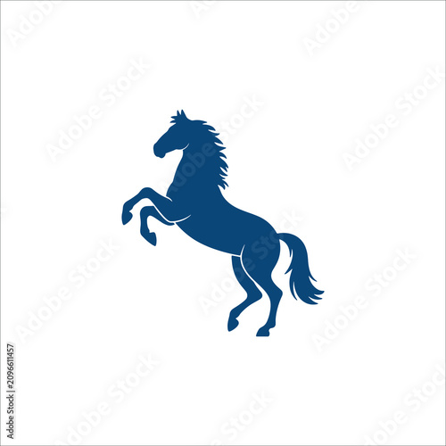 Cuadro en lienzo Rearing Horse Icon