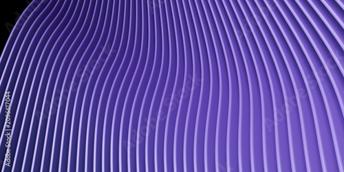 Abstract Purple Wavy Lines 3D Surface Background For Digital Technology Design