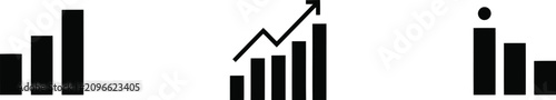 Foto Modern Business Growth Vector Icons Representing Data Analytics And Financial Su