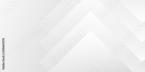 Quadro su tela Minimalist white and light gray abstract geometric background featuring subtle o